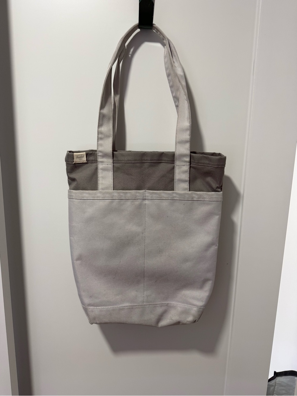 Herschel Supply Company two tone Gray Canvas Tote